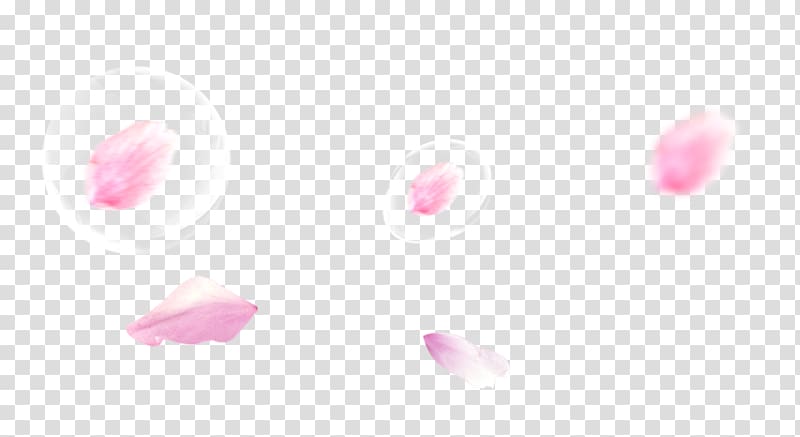 Petal Heart Pattern, Pink peach petals floating material transparent background PNG clipart
