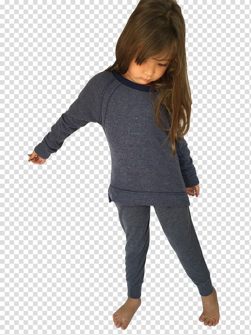 Sweater Sleeve Sweatpants Jeans Leggings, blue sweater arm transparent background PNG clipart