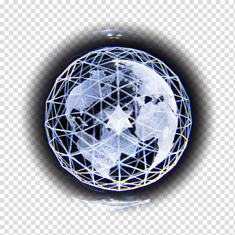Cobalt blue Light Sphere, diamond light transparent background PNG clipart