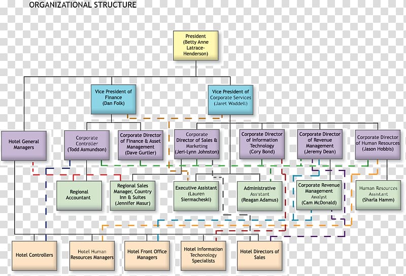 Organizational chart Hilton Hotels & Resorts Hotel Manager, organization chart transparent background PNG clipart