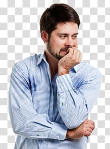 Thinking man transparent background PNG clipart