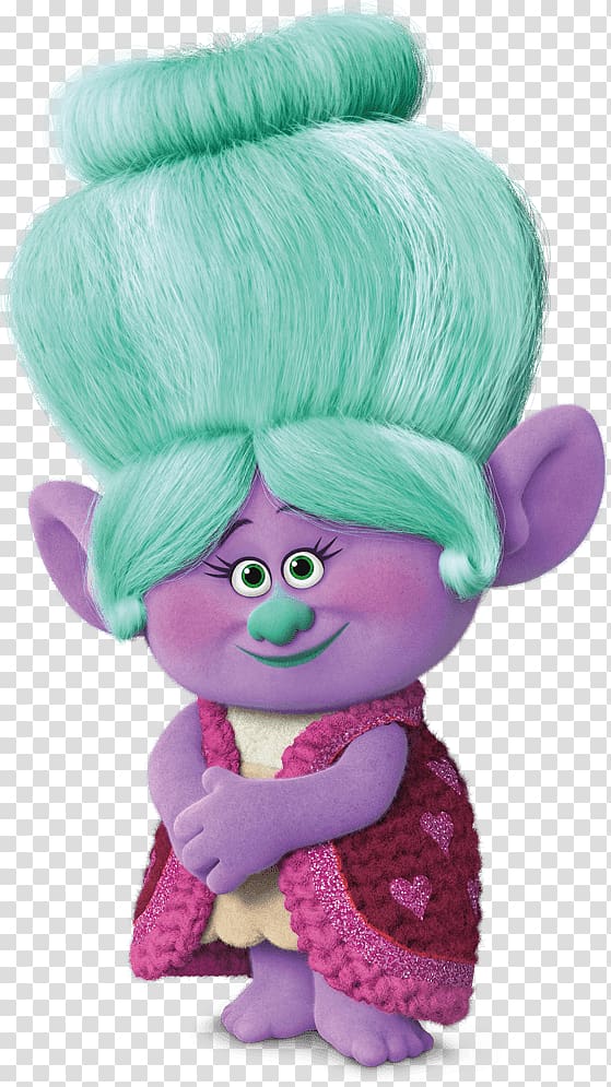 troll cartoon character , Biggie Guy Diamond Trolls True Colors, grandma transparent background PNG clipart