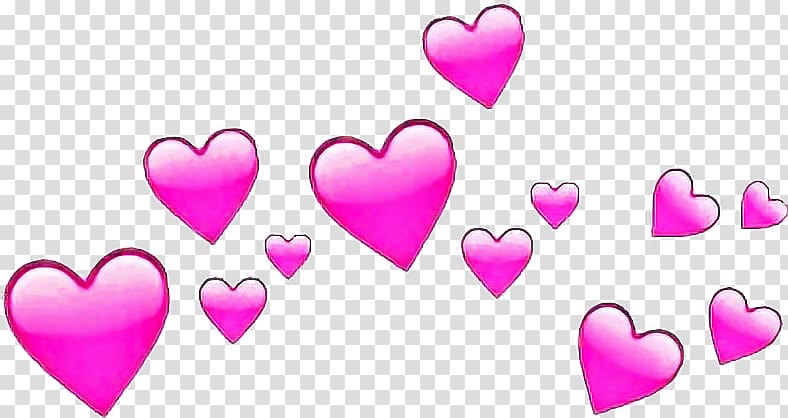 Pink Heart Illustration Picsart Studio Love Emoji Heart Sticker