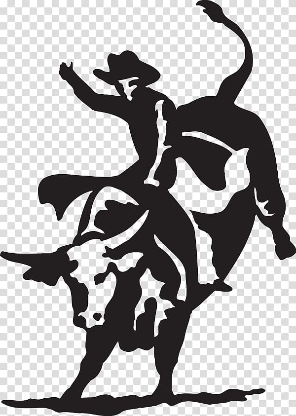 Bull riding Rodeo Open Drawing, bull transparent background PNG clipart