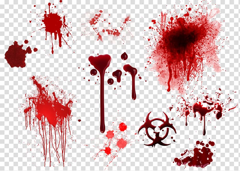 blood stain , Red blood cell , Blood effects transparent background PNG clipart