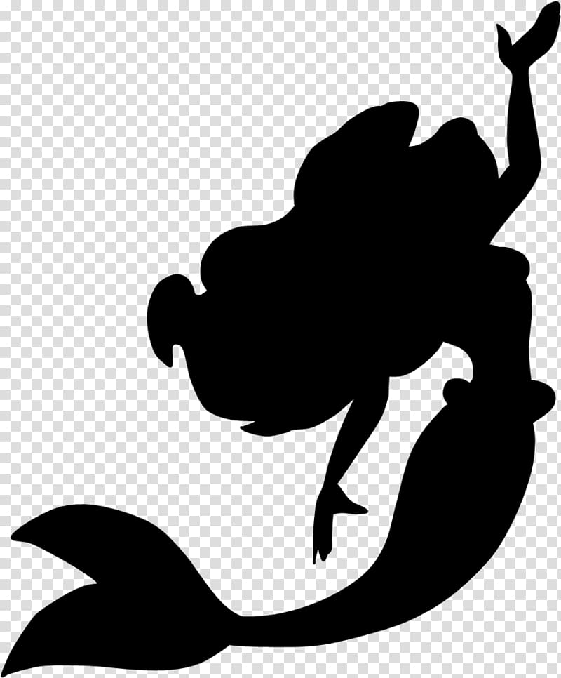 Ariel Minnie Mouse Silhouette Disney Princess , under the sea transparent background PNG clipart