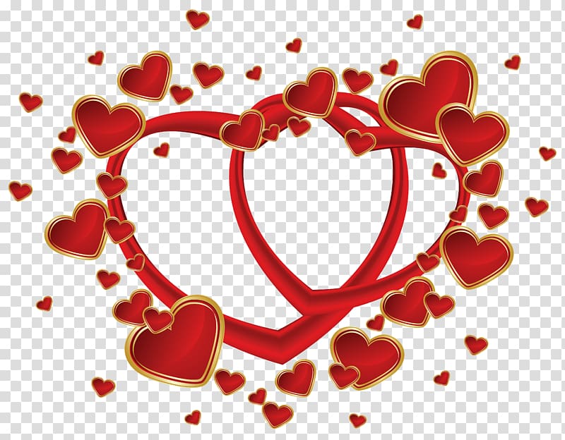 Valentine\'s Day Heart , thank you for red transparent background PNG clipart
