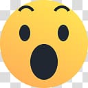 wow emoji, Awe Reaction Emoji transparent background PNG clipart