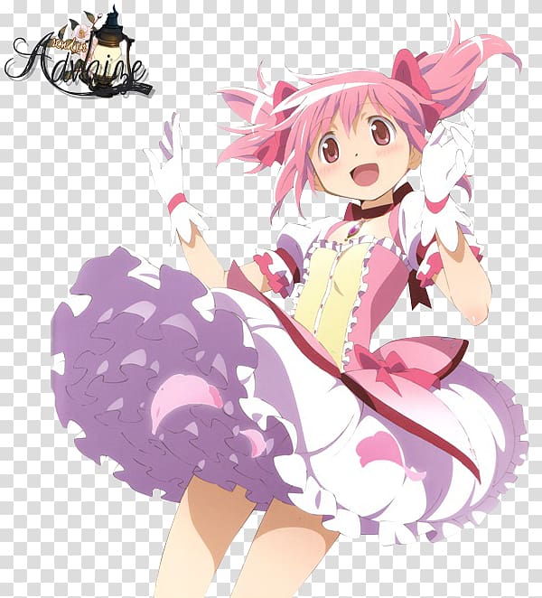 Madoka Kaname Homura Akemi Sayaka Miki Mami Tomoe Magical girl, Anime transparent background PNG clipart