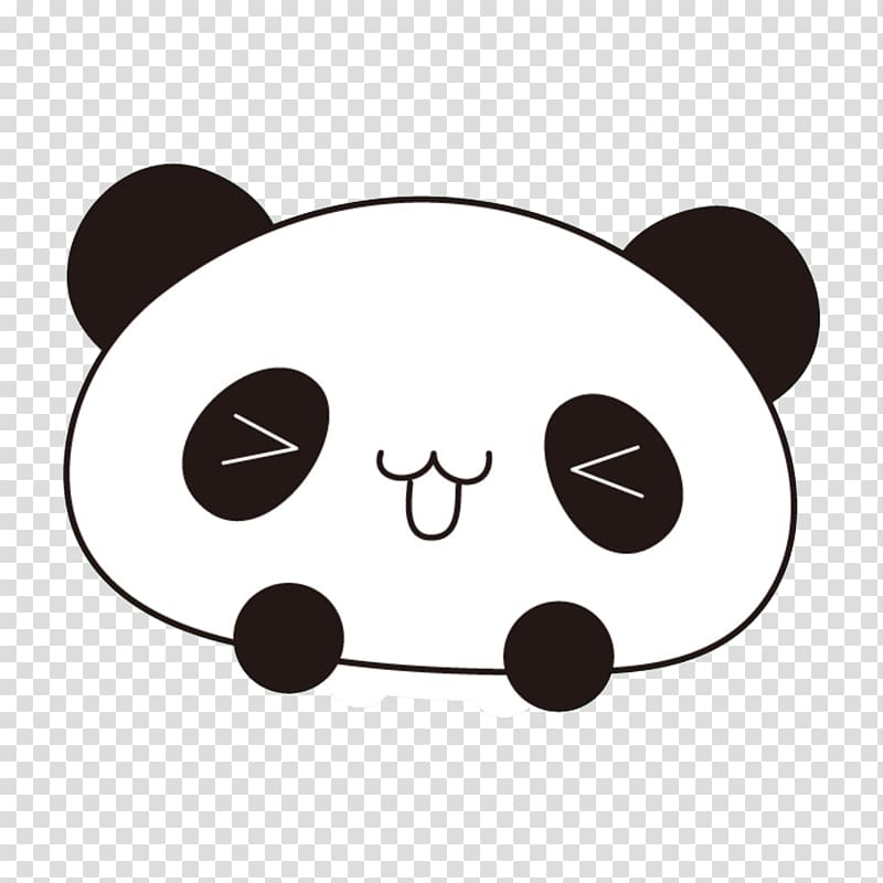 panda illustration, Giant panda Cuteness Cartoon, Cute panda transparent background PNG clipart