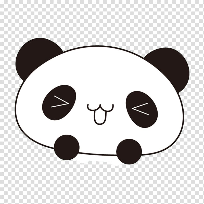 Panda Bear Clipart Transparent Background, Cartoon Panda Bear Head