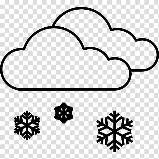 Snowflake Cloud Rain and snow mixed Weather, Cold weather transparent background PNG clipart