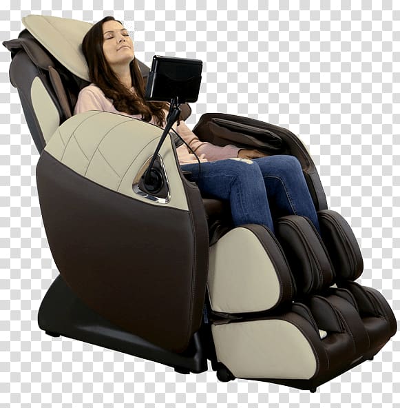 Massage chair Recliner Shiatsu, massage chair transparent background PNG clipart