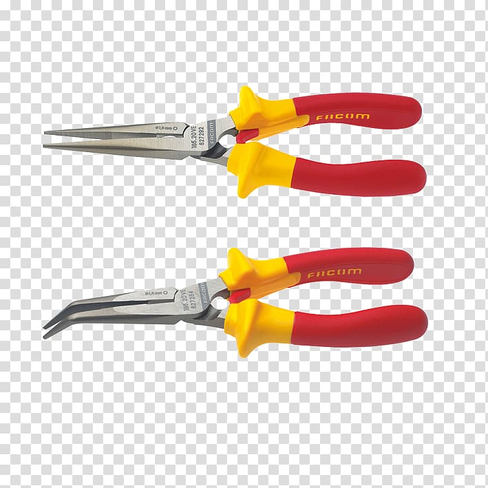 Hand tool Needle-nose pliers Facom Round-nose pliers, Needle nose pliers transparent background PNG clipart