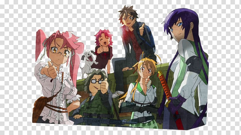 Highschool of the Dead Hellsing Anime Rei Miyamoto Fan service, Anime transparent background PNG clipart