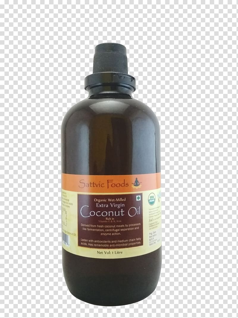 Coconut oil Food Olive oil Sattvic diet, Cold pressed jojoba oil transparent background PNG clipart