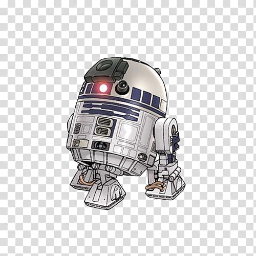 R2-D2 Anakin Skywalker C-3PO Obi-Wan Kenobi Star Wars, White cartoon robot transparent background PNG clipart
