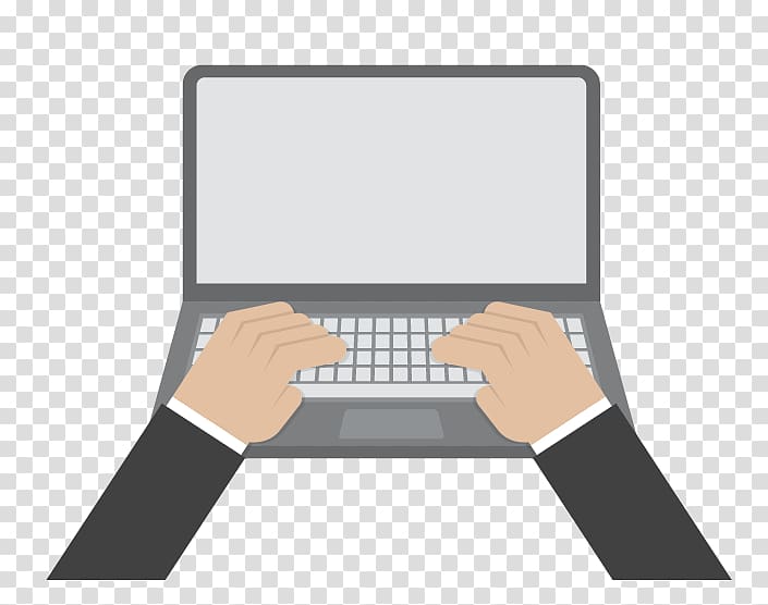 person typing on laptop computer illustration, Laptop Computer keyboard Keyboard shortcut Computer Monitors , typing transparent background PNG clipart