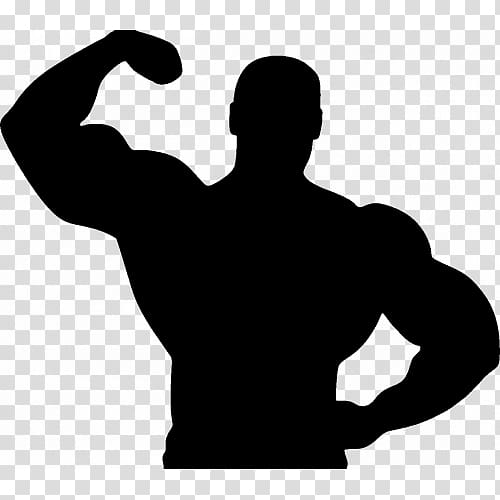 Fitness Centre Silhouette Bodybuilding Physical fitness, Silhouette transparent background PNG clipart