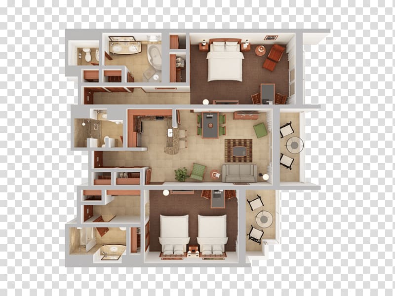 3D floor plan House plan Bedroom, bedroom transparent background PNG clipart