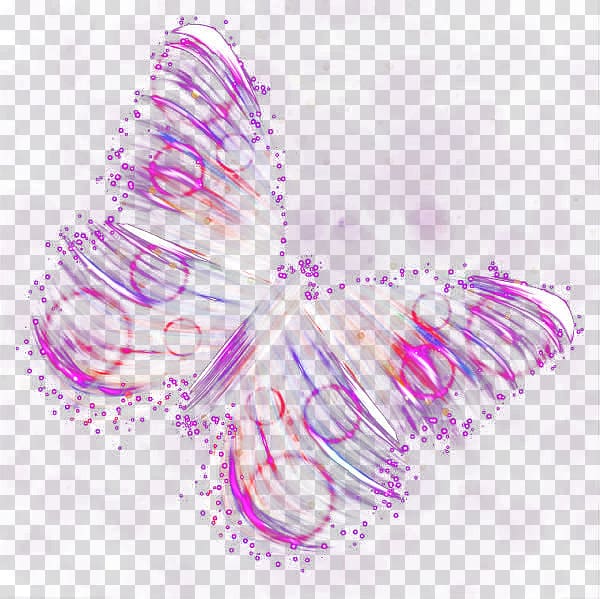 pink butterfly illustration, Petal Pattern, Colorful butterfly transparent background PNG clipart