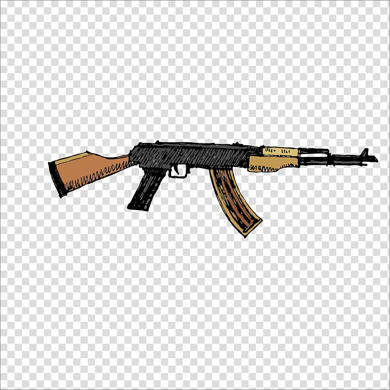 Assault rifle Machine gun Firearm Weapon Handgun, gun transparent background PNG clipart