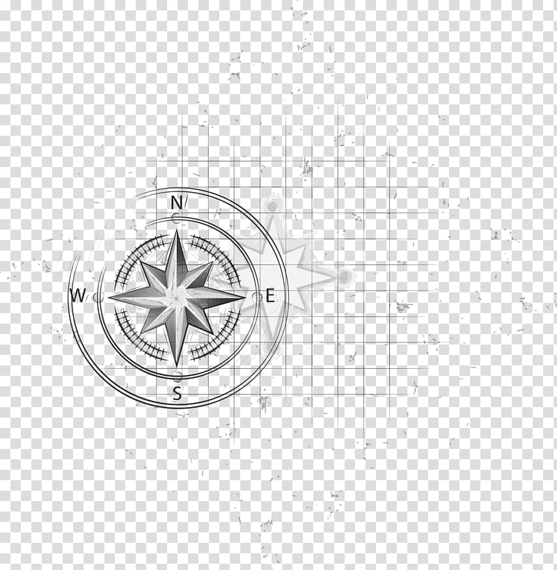 Euclidean Compass rose, Direction painted stars transparent background PNG clipart