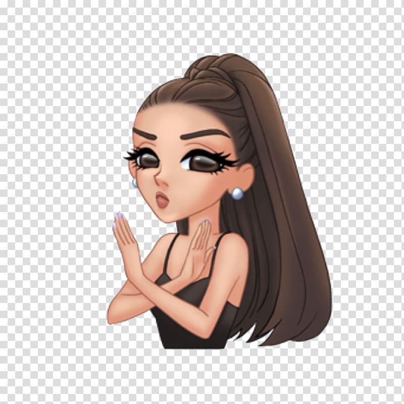 Drawing Singer Moonlight Female, ariana grande transparent background PNG clipart