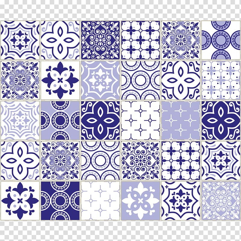 Tile Azulejo Ceramic Mosaic, design transparent background PNG clipart