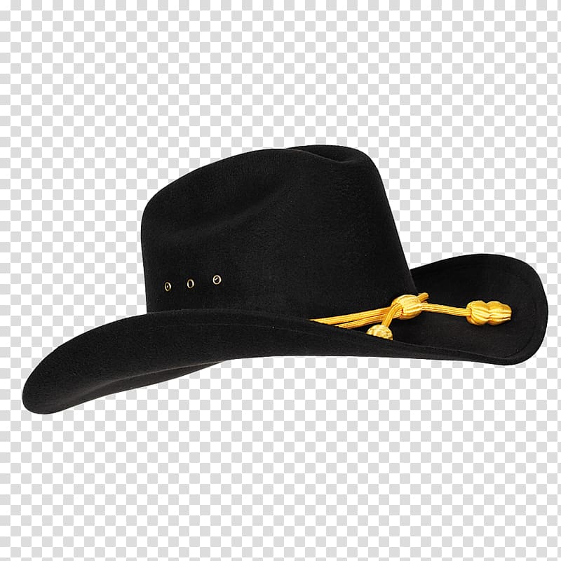 Cowboy hat Cavalry Stetson, yellow crown transparent background PNG clipart
