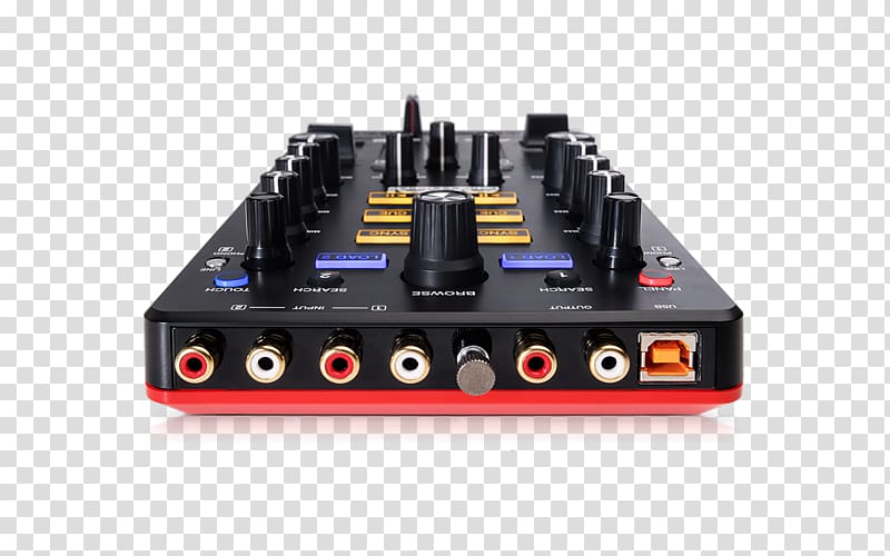 Akai AMX Audio Mixers Interface DJ controller, creative digital transparent background PNG clipart