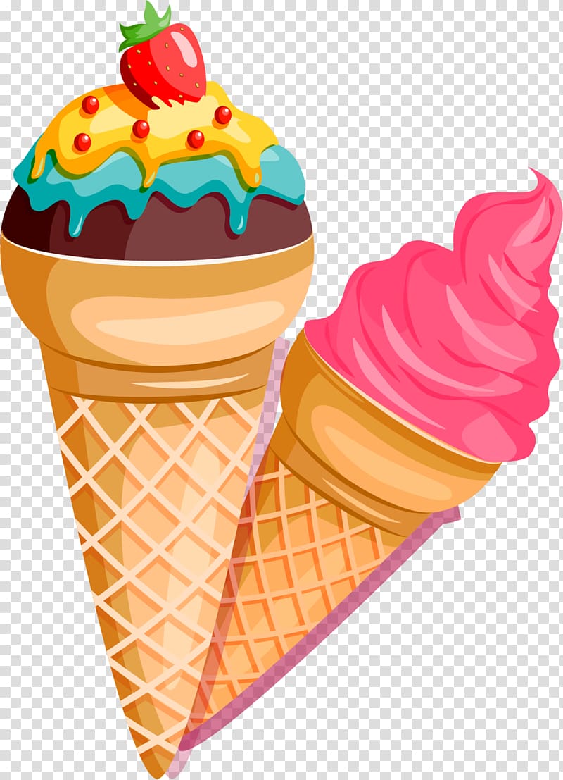 Delicacy and colourful ice cream transparent background PNG clipart