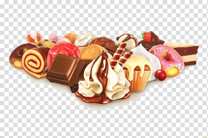 Cupcake Frosting & Icing Ice cream cake, A pile of chocolate cake transparent background PNG clipart