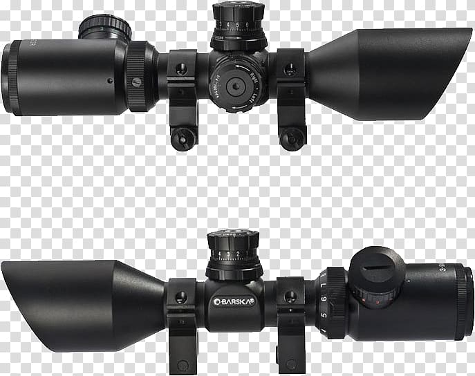 Telescopic sight Sniper Rifle Reflector sight, Scope transparent background PNG clipart