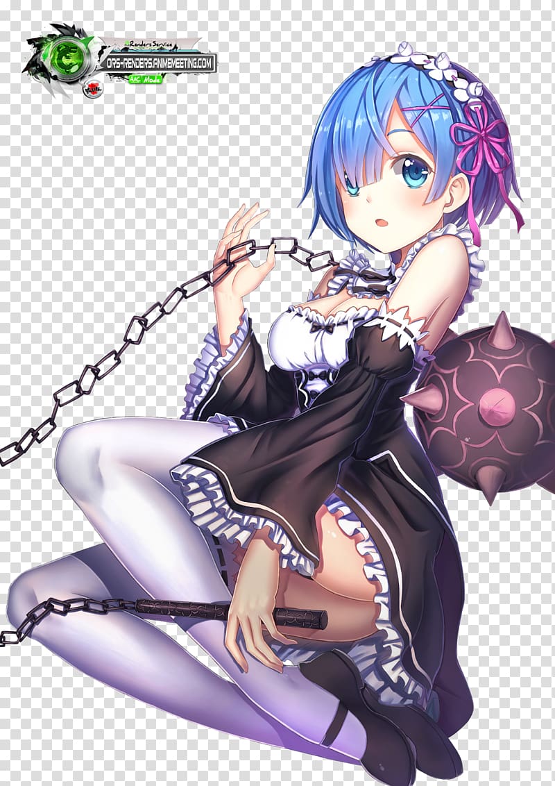 Anime Rendering Re:Zero − Starting Life in An World Isekai, Anime, cg  Artwork, black Hair png