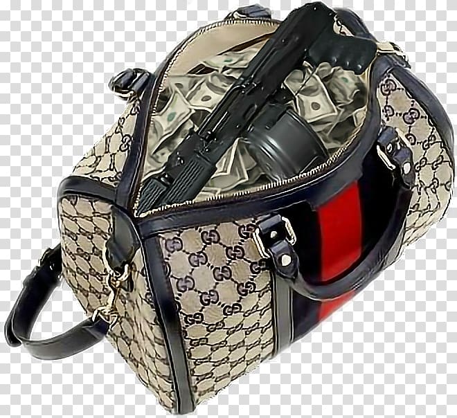 Monogrammed brown Gucci leather handbag, Handbag Gucci Louis Vuitton Money  bag, money bag transparent background PNG clipart