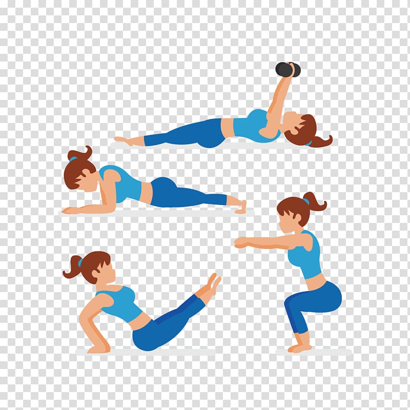 Stretching Physical exercise, Women doing stretching exercises transparent background PNG clipart