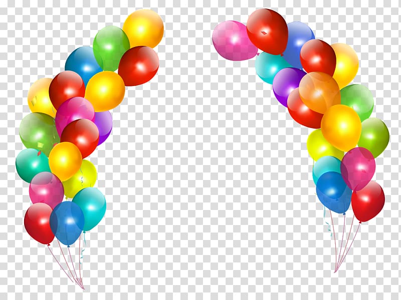 Balloon Birthday cake , Decorative Pattern floral colorful transparent background PNG clipart