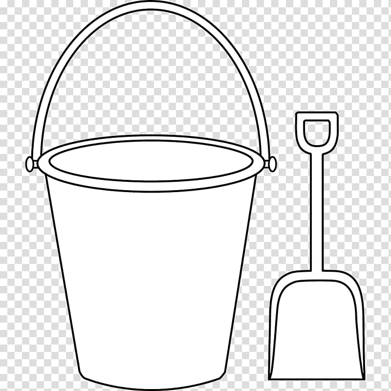 Beach Bucket Outline