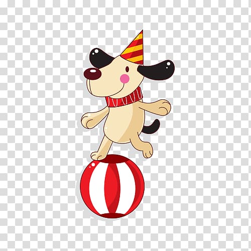 Dog Circus Sticker Equilibristics Clown, Circus transparent background PNG clipart