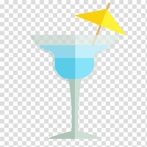 Cocktail Juice Wine glass Summer, Partial flattening creative summer cocktails transparent background PNG clipart