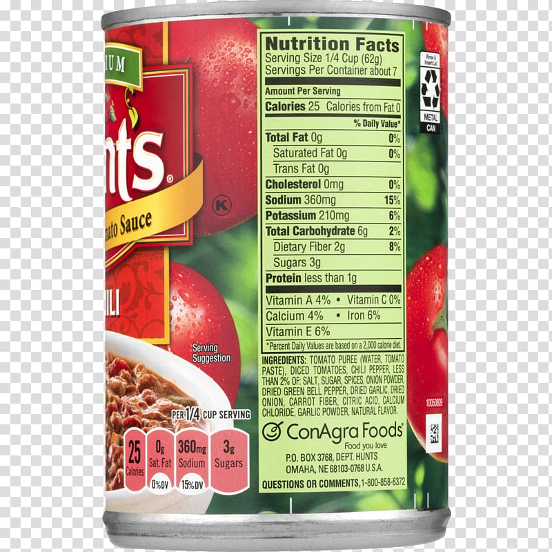 Chili con carne Canned tomato Hunt\'s Stew, tomato paste transparent background PNG clipart