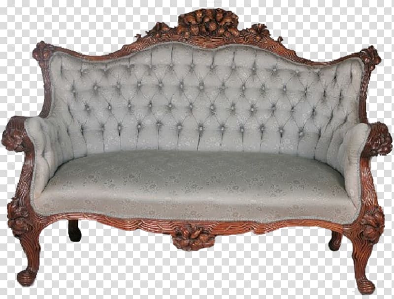Loveseat Table Couch Antique furniture, table transparent background PNG clipart