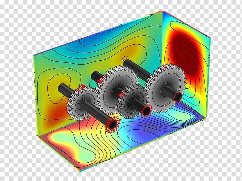 COMSOL Multiphysics Dynamics Finite element method Gear train Multibody system, Gear Train transparent background PNG clipart