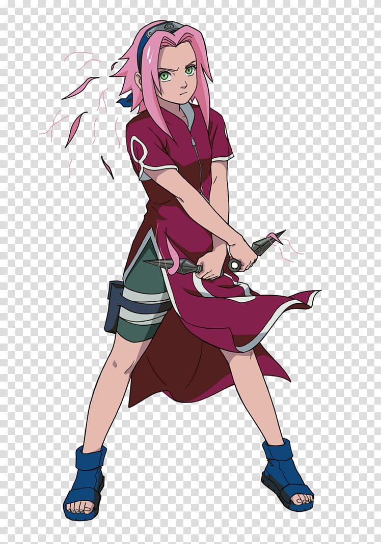 Sakura Haruno Naruto Uzumaki Sasuke Uchiha Kakashi Hatake Hinata Hyuga, knocked transparent background PNG clipart