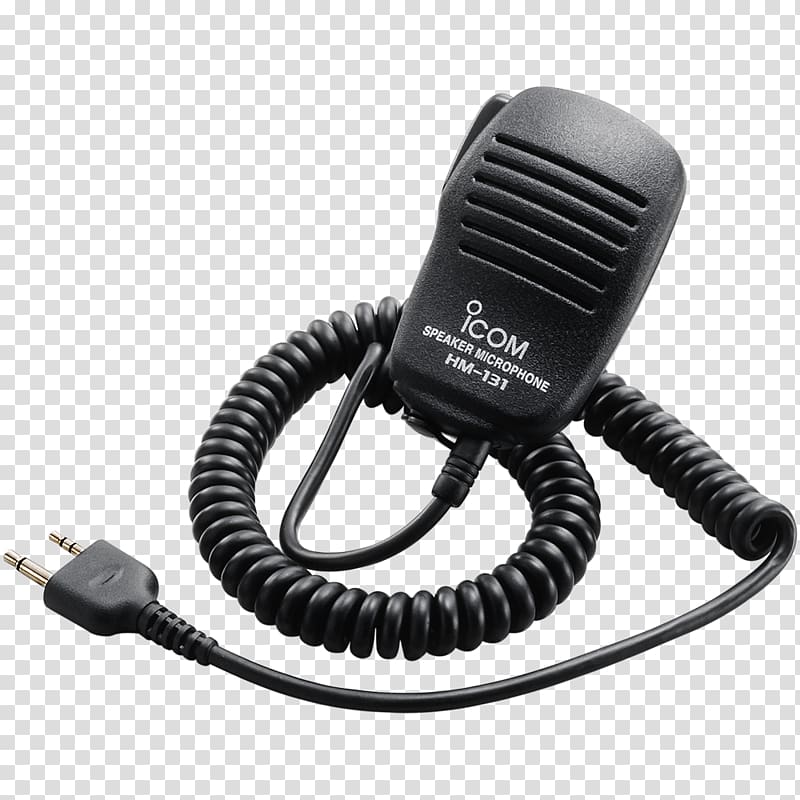 Microphone Icom Incorporated Phone connector Headphones Two-way radio, microphone transparent background PNG clipart