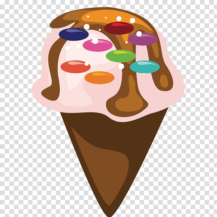 Ice cream cone Icing Cupcake, pastry cones transparent background PNG clipart