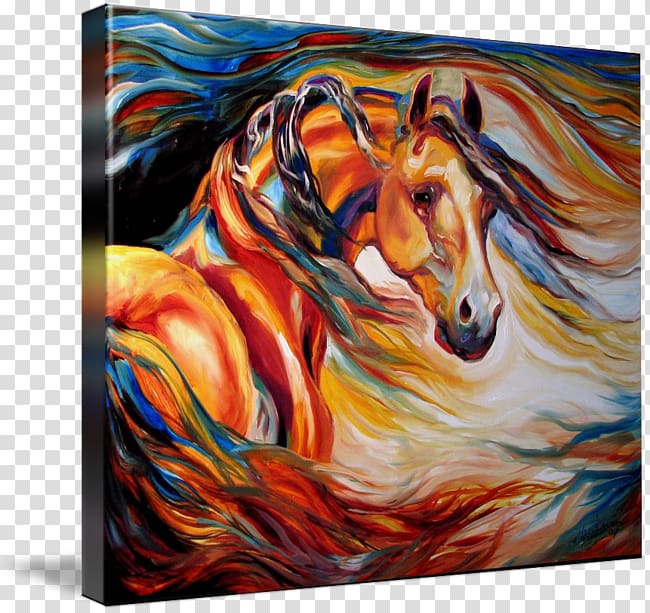 Gypsy horse Appaloosa Mustang Wild horse Painting, mustang transparent background PNG clipart