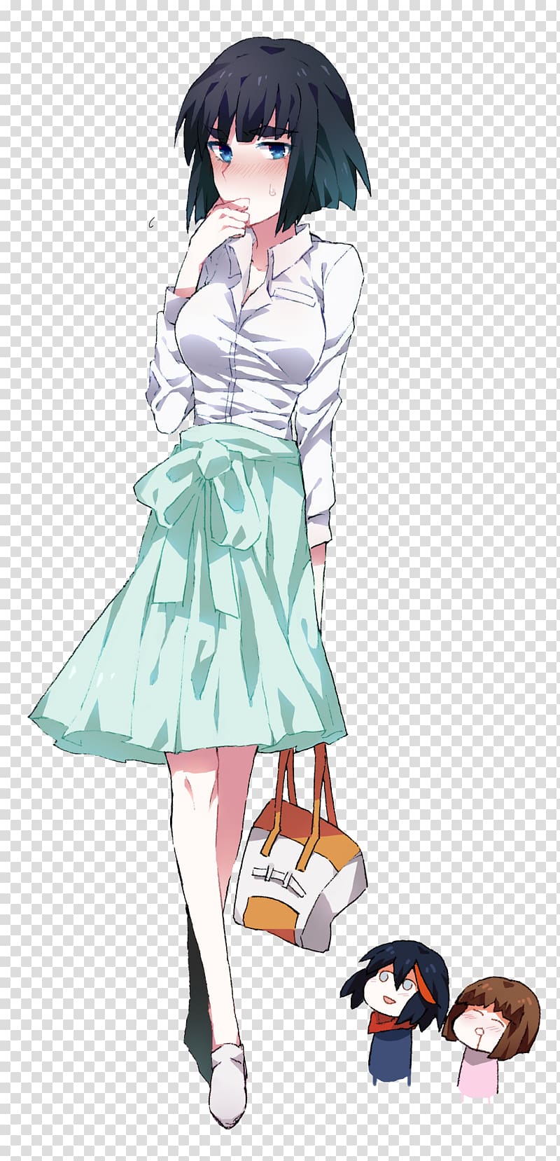 Satsuki Kiryuin Mako Mankanshoku Ryuko Matoi Senketsu Hair, Satsuki transparent background PNG clipart