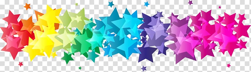 assorted-color stars illustration, Geometry Graphic design, Colorful abstract geometric star transparent background PNG clipart
